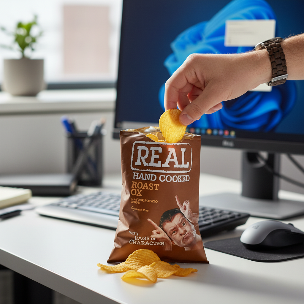Real Crisps Roast Ox 24 x 35g