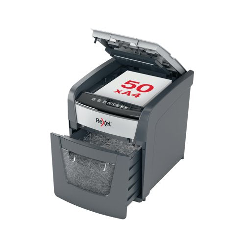 Rexel Optimum Autofeed+ 50X Cross-Cut P-4 Shredder 2020050X