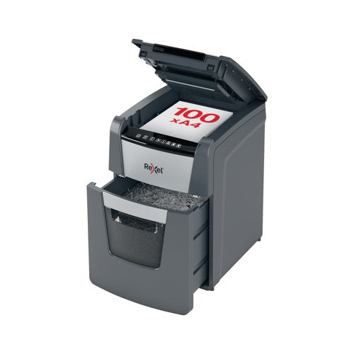 Rexel Optimum Autofeed+ 100X Cross-Cut P-4 Shredder 2020100X