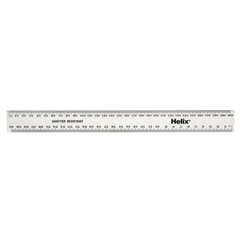 Shatterproof Rulers 30cm Clear (Pack of 100) EE10426