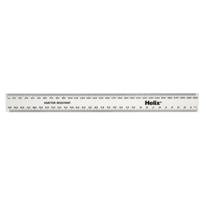 Shatterproof Rulers 30cm Clear (Pack of 100) EE10426