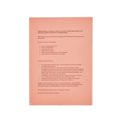 Coloured Page Overlays Assorted (Pack of 16) SS48624