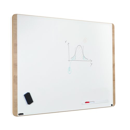 Rocada Natural Design Magnetic Lacquered Whiteboard 100x150cm NAT6421
