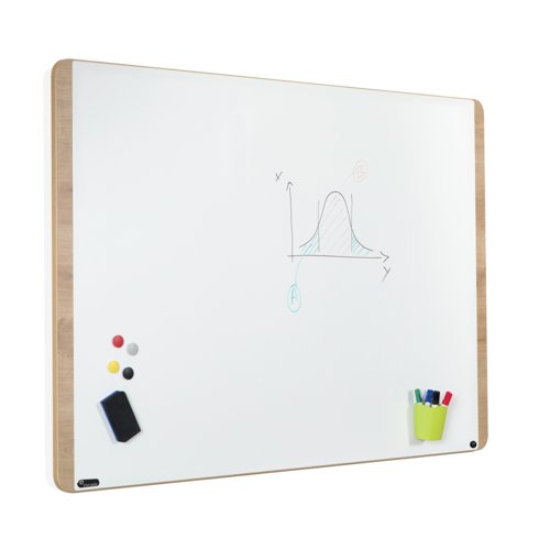 Rocada Natural Design Magnetic Lacquered Whiteboard 100x150cm NAT6421