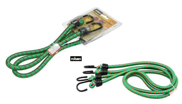 Rolson 2 Piece Bungee Cord Set 1200mmx12mm