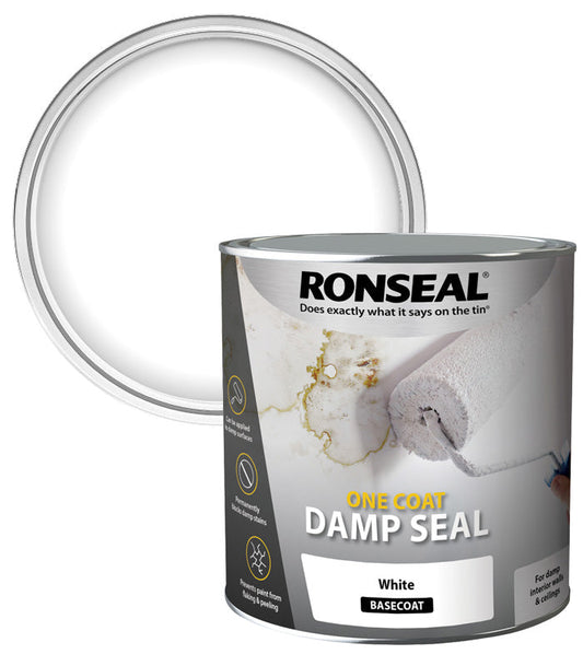 Ronseal 250ml One Coat Damp Seal - White