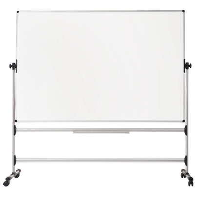 Bi-Office Earth-It Revolver Double Sided Magnetic Enamel Whiteboard Aluminium Frame 1500x1200mm - RQR0424