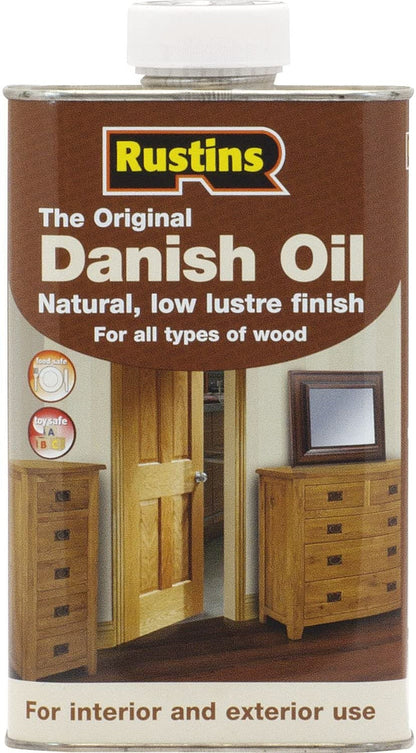 Rustins Original Danish Oil | Interior & Exterior | 250ml