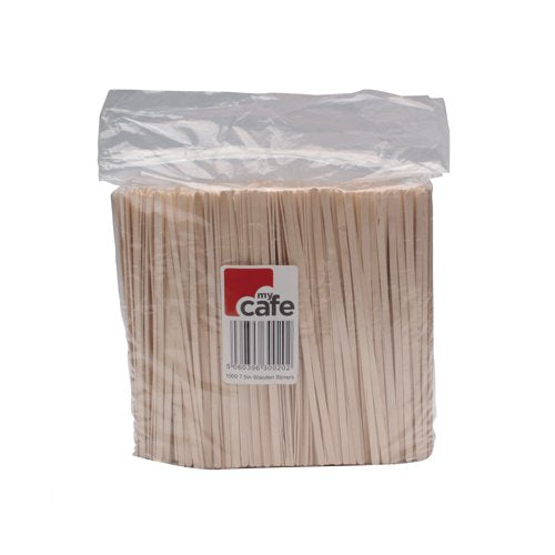 MyCafe Wooden Coffee Stirrers 7 Inch Pack of 1000 RY00011