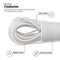 Everlasto Kleenwash Clothes line PVC 15 Metre WHITE