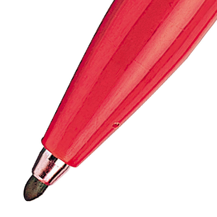 Pentel Original Sign Pen S520 Fibre Tip Pen 2mm Tip 1mm Line Red (Pack 12) - S520-B