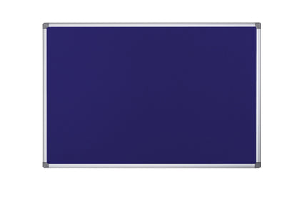 Bi-Office Maya Fire Retardant Blue Felt Noticeboard Aluminium Frame 1800x1200mm - SA2701170