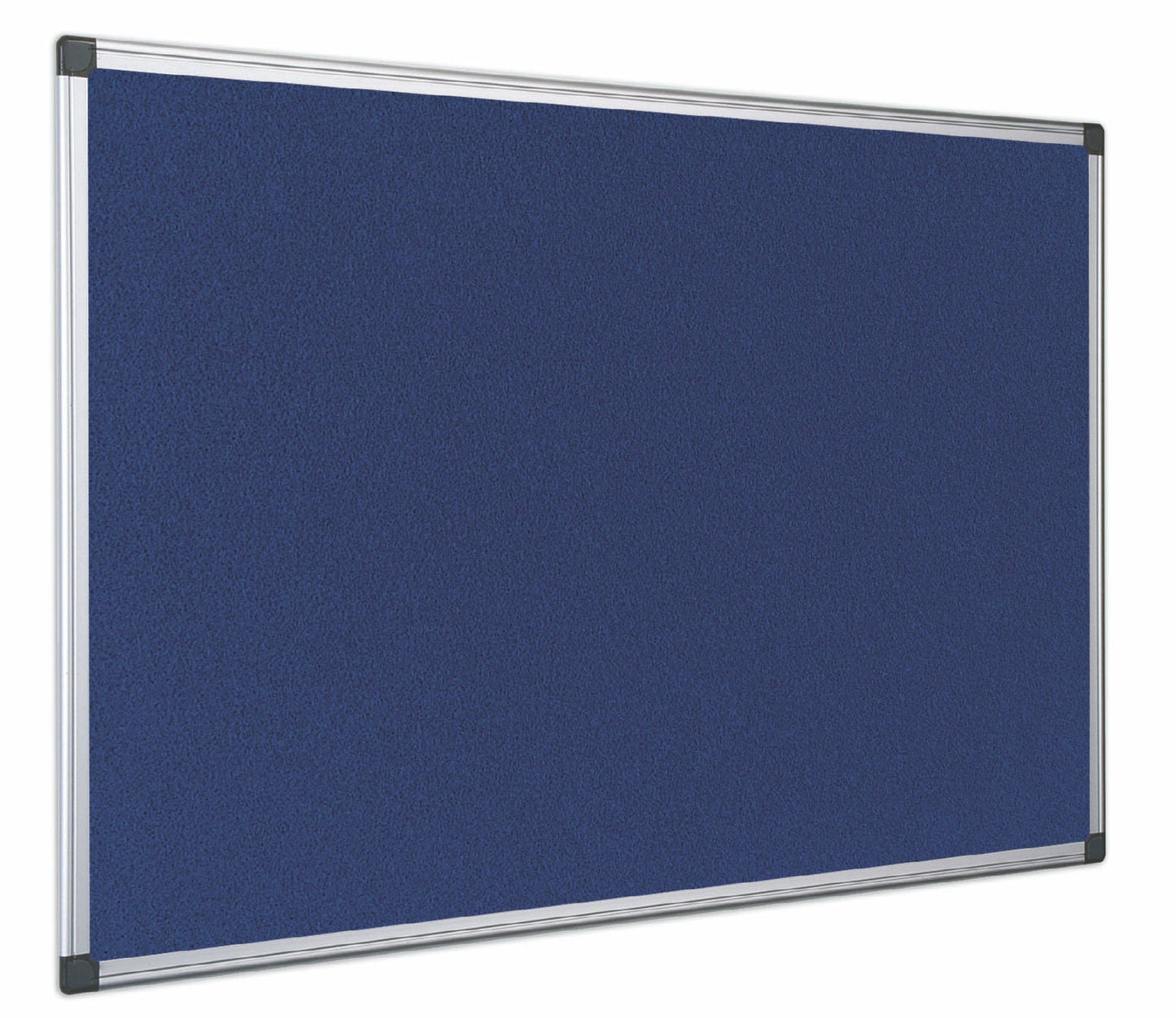 Bi-Office Maya Fire Retardant Blue Felt Noticeboard Aluminium Frame 1800x1200mm - SA2701170