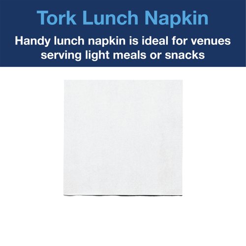 Tork White 2-Ply Lunch Napkin (200 Pack) 477149