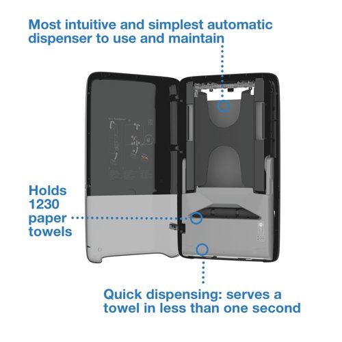 Tork PeakServe Automatic Hand Towel Dispenser Black 552509
