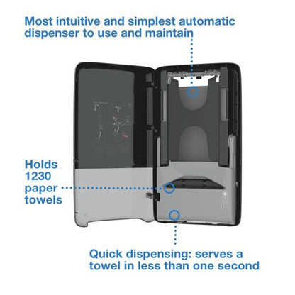 Tork PeakServe Automatic Hand Towel Dispenser Black 552509
