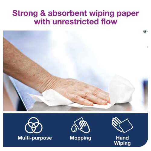 Tork Mini Centrefeed Roll 2-Ply 75m White (Pack of 12) 101230