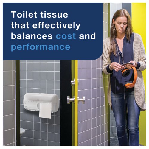 Tork T4 Conventional Toilet Roll Advanced 2-Ply White 200 Sheets (Pack of 36) 100200