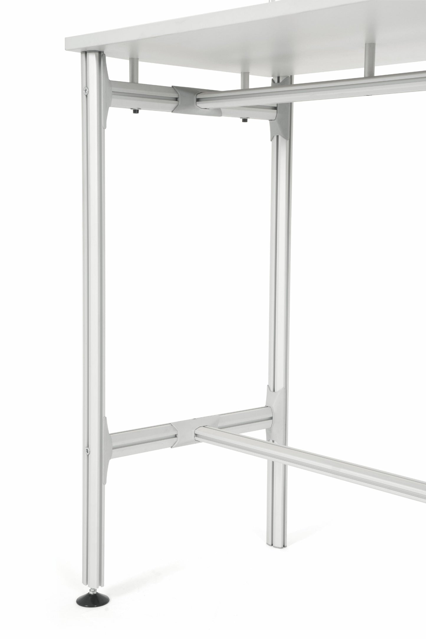 Bi-Office Desk with Magnetic Laquered Steel Whiteboard 1200x900mm Silver - SD162606