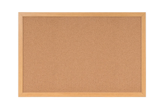 Bi-Office Earth-It Cork Noticeboard Oak Wood Frame 1200x900mm - SF152001233