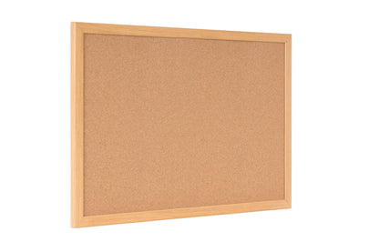 Bi-Office Earth-It Cork Noticeboard Oak Wood Frame 1200x900mm - SF152001233