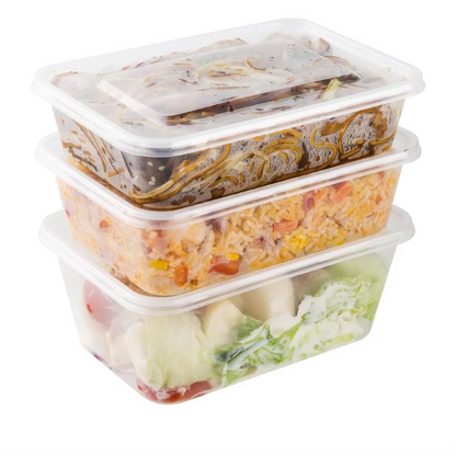 Belgravia Microwave Food Containers & Lids Size: 500ml-1000ml {50-1000 Units}