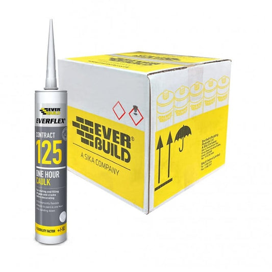 Sika Everbuild Everflex 125 One Hour Cartridge - 125C3, White, 300 Ml