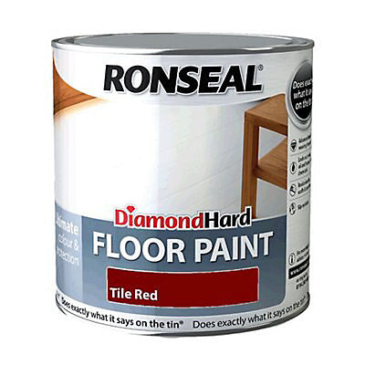 Ronseal Dhfptr25L 2.5L Diamond Hard Floor Paint - Tile Red