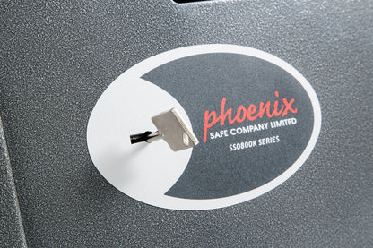 Phoenix Vela Deposit Home and Office Size 1 Safe Key Lock Graphite Grey SS0801KD