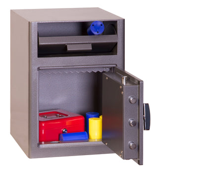 Phoenix Cash Deposit Size 1 Security Safe Key Lock Graphite Grey SS0996KD