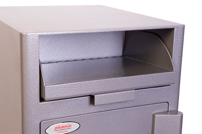 Phoenix Cash Deposit Size 1 Security Safe Key Lock Graphite Grey SS0996KD