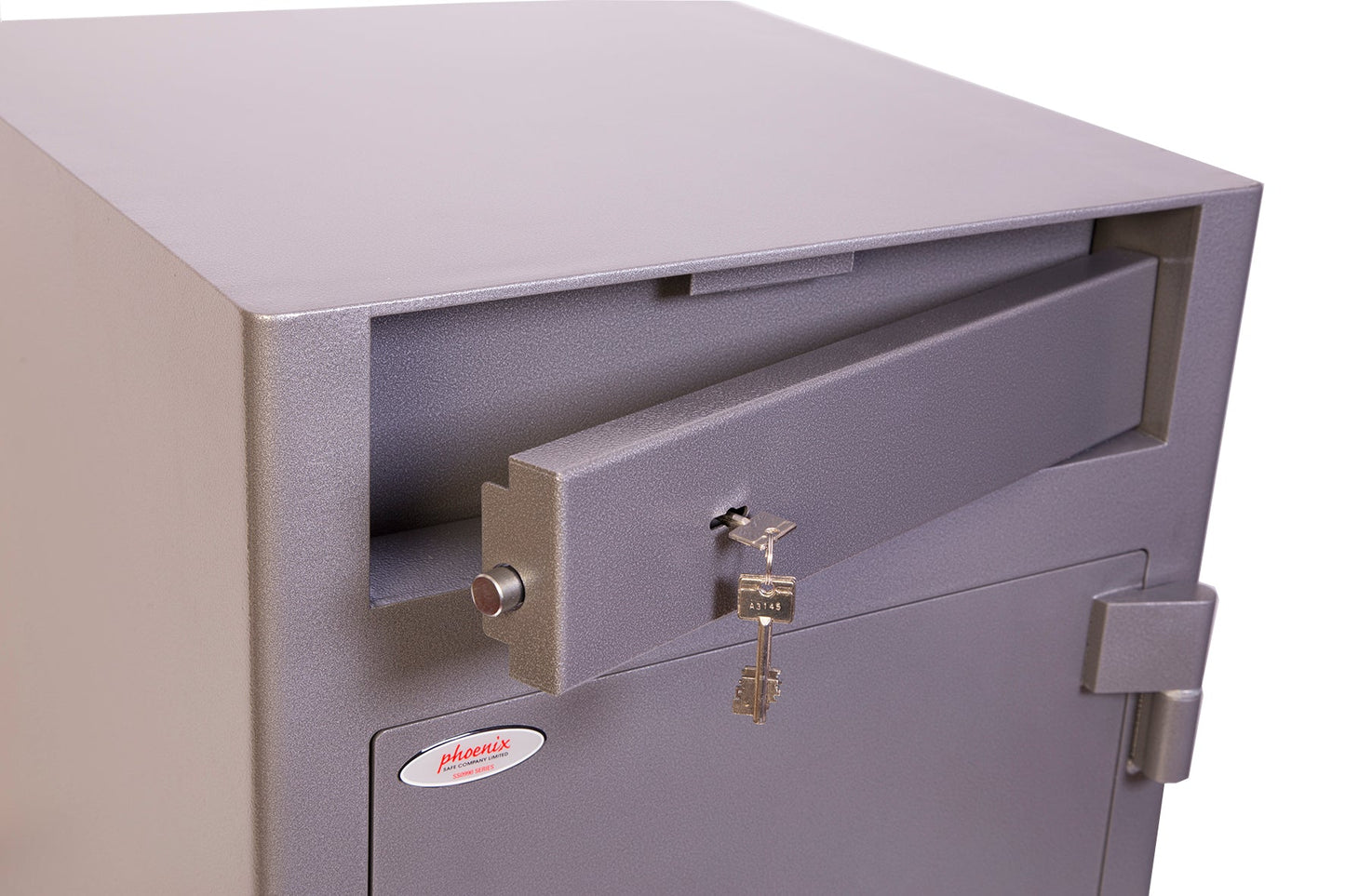 Phoenix Cash Deposit Size 3 Security Safe Key Lock Graphite Grey SS0998KD