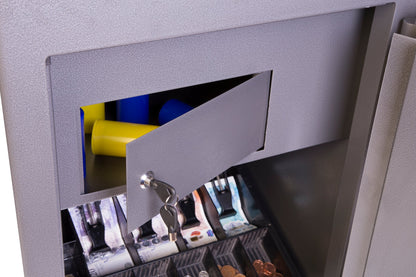 Phoenix Cash Deposit Size 3 Security Safe Key Lock Graphite Grey SS0998KD