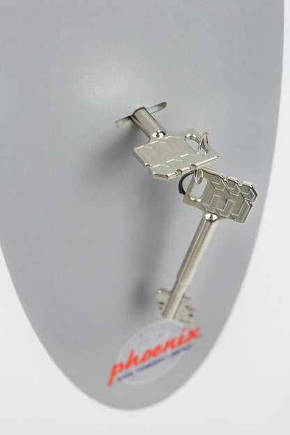 Phoenix Fortress Size 5 S2 Security Safe Key Lock White SS1185K