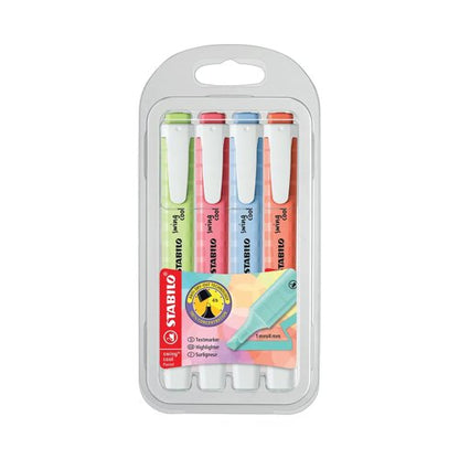 Stabilo Swing Cool Highlighter Pastel Assorted (Pack of 4) 275/4-08-1