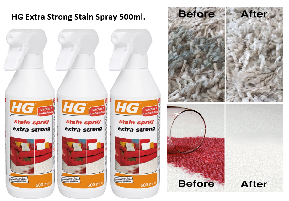 HG Spot & Stain Carpet & Upholstery spray cleaner, 500 ml - UK BUSINESS SUPPLIES