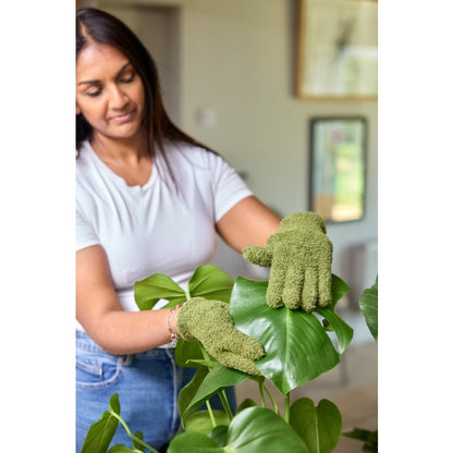 Zero-In Dust and Shine Houseplant Gloves | Plant Care | Reusable