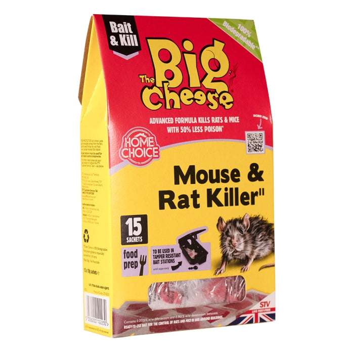 The Big Cheese Mouse & Rat Killer Pasta Sachet | Mice & Rats | 10g Sachets x 15