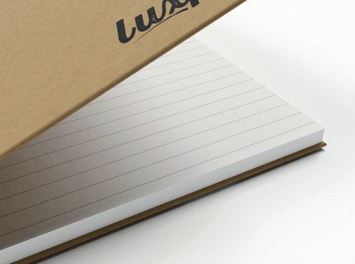 Silvine Luxpad Recycled Hardback Kraft Notebook 160pp A5 THBPINA5KR