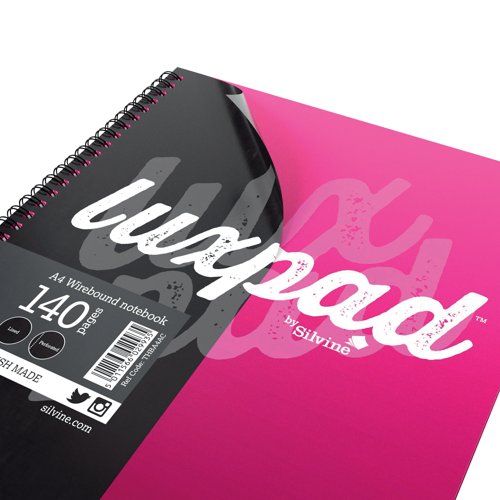 Silvine Luxpad Twin Wire Casebound Notebook 140 Pages A4 (Pack of 6) THBA4AC