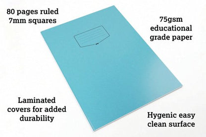 Silvine Tough Shell Exercise Book A4+ Blue (Pack of 25) EX155
