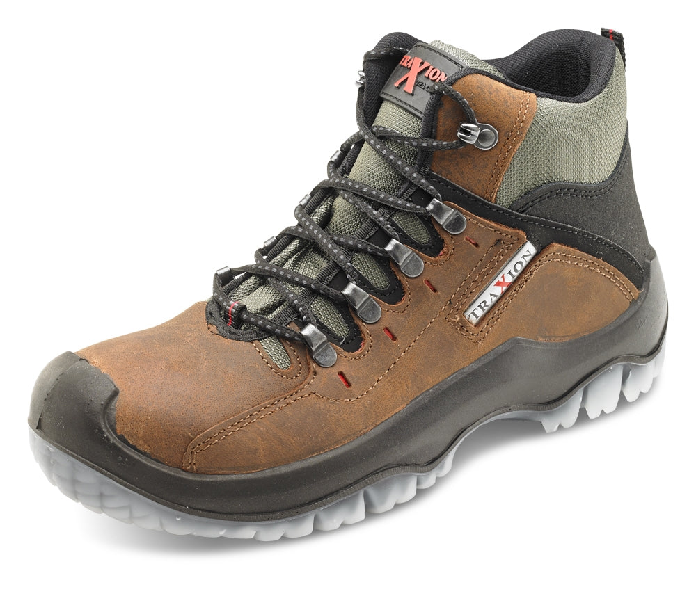Beeswift Traders Brown Traxion Boots ALL SIZES - UK BUSINESS SUPPLIES
