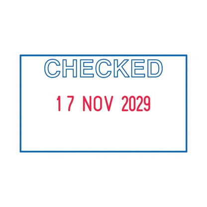 Trodat Printy 4750L Dater Stamp - Checked 141386
