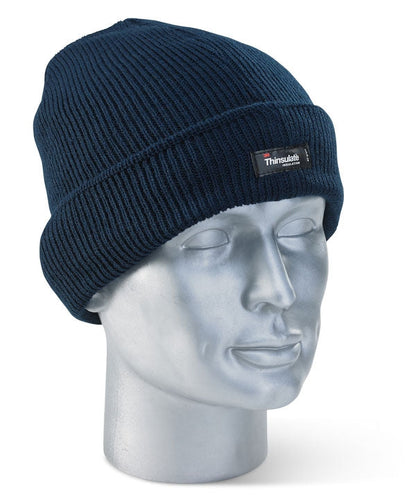 Beeswift 3M Thinsulate Branded Beenie Hat One Size {Navy Blue or Black} - UK BUSINESS SUPPLIES