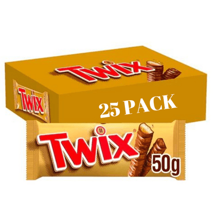 Twix Twin Chocolate & Caramel Bars 50 x 50g
