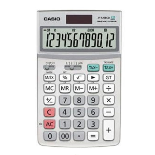 Casio JF-120ECO-W-EH Desktop Calculator