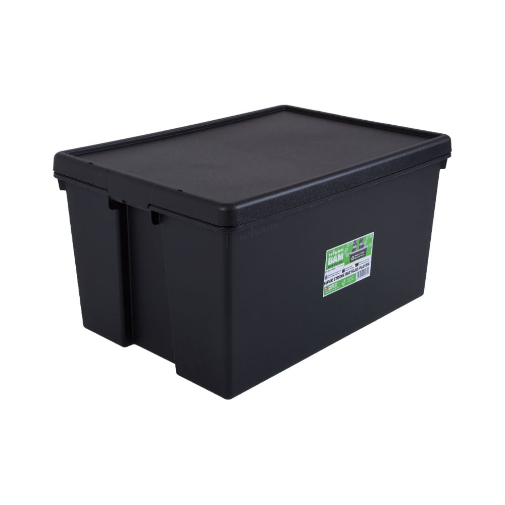 Wham Bam Black Recycled Storage Box 96 Litre - UK BUSINESS SUPPLIES