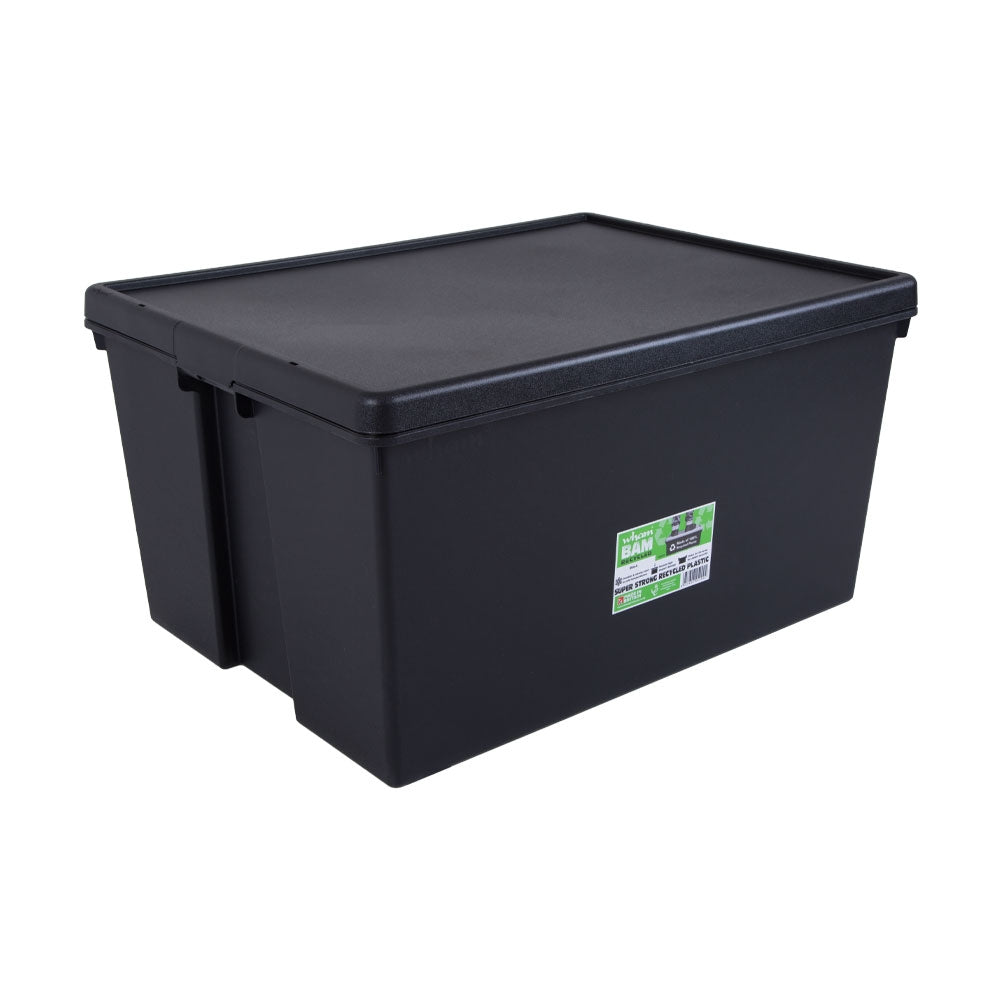Wham Bam Black Recycled Storage Box 150 Litre