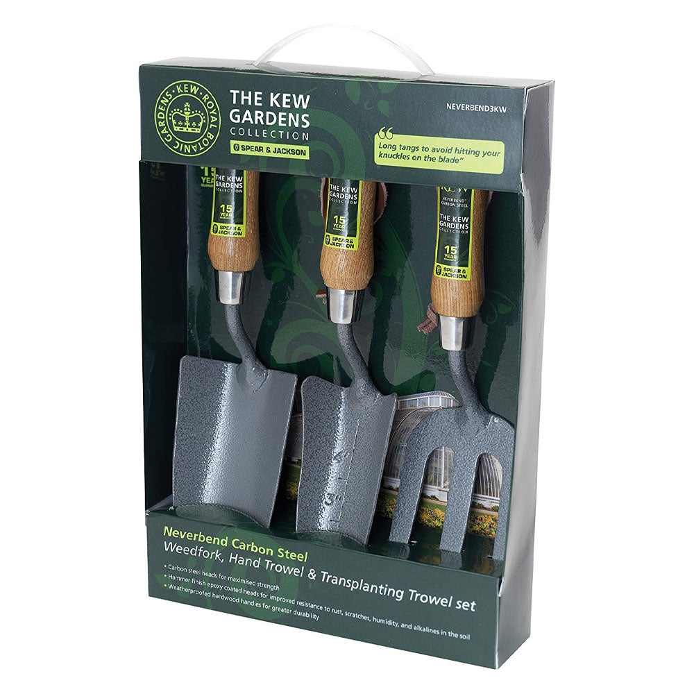 Spear and Jackson Kew Gardens NEVERBEND3KW Carbon Steel Gift Set (3-Piece)