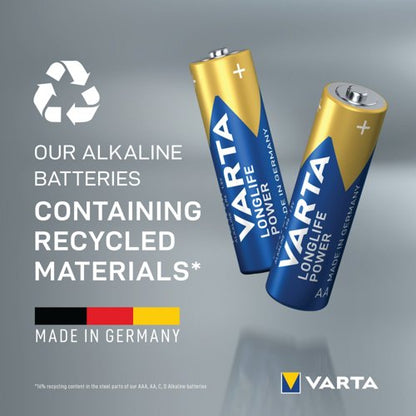Varta Longlife Power AA Alkaline Battery 1.5V (Pack of 24) 4906121134